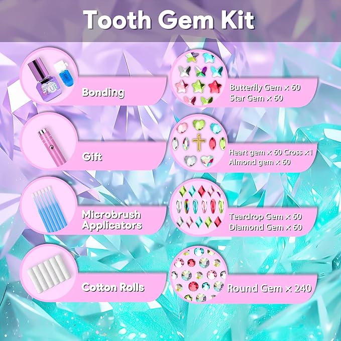 Luretrap Tooth Gem Kit with 400 pcs Crystals for Sparkling Smiles