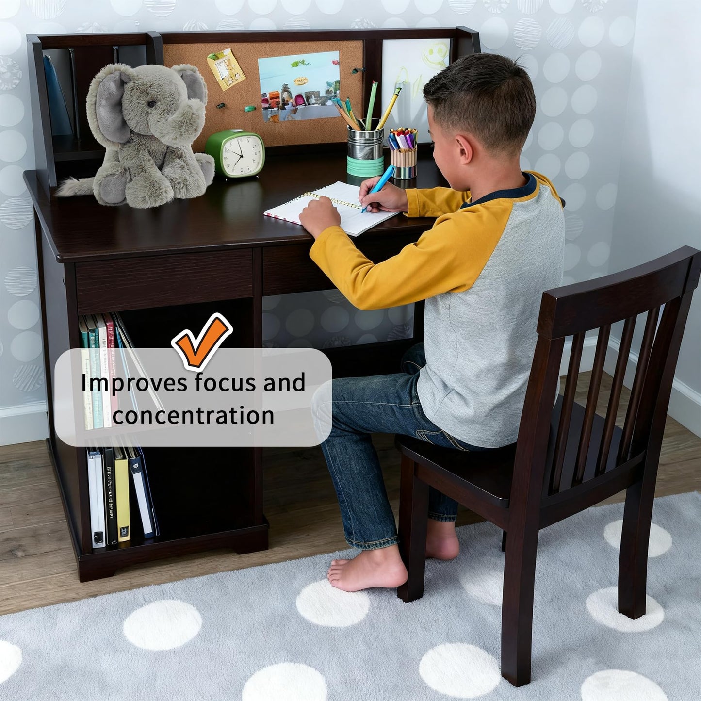 Pluhsould Microwavable & Weighted Stuffed Animals,Elephant Stuffed Animal 8.5 Inch, 1.1 Lbs,Cute Soft Plush Toys for Boys, Girls, Babies & Toddlers（Lightly Scented with Chamomile