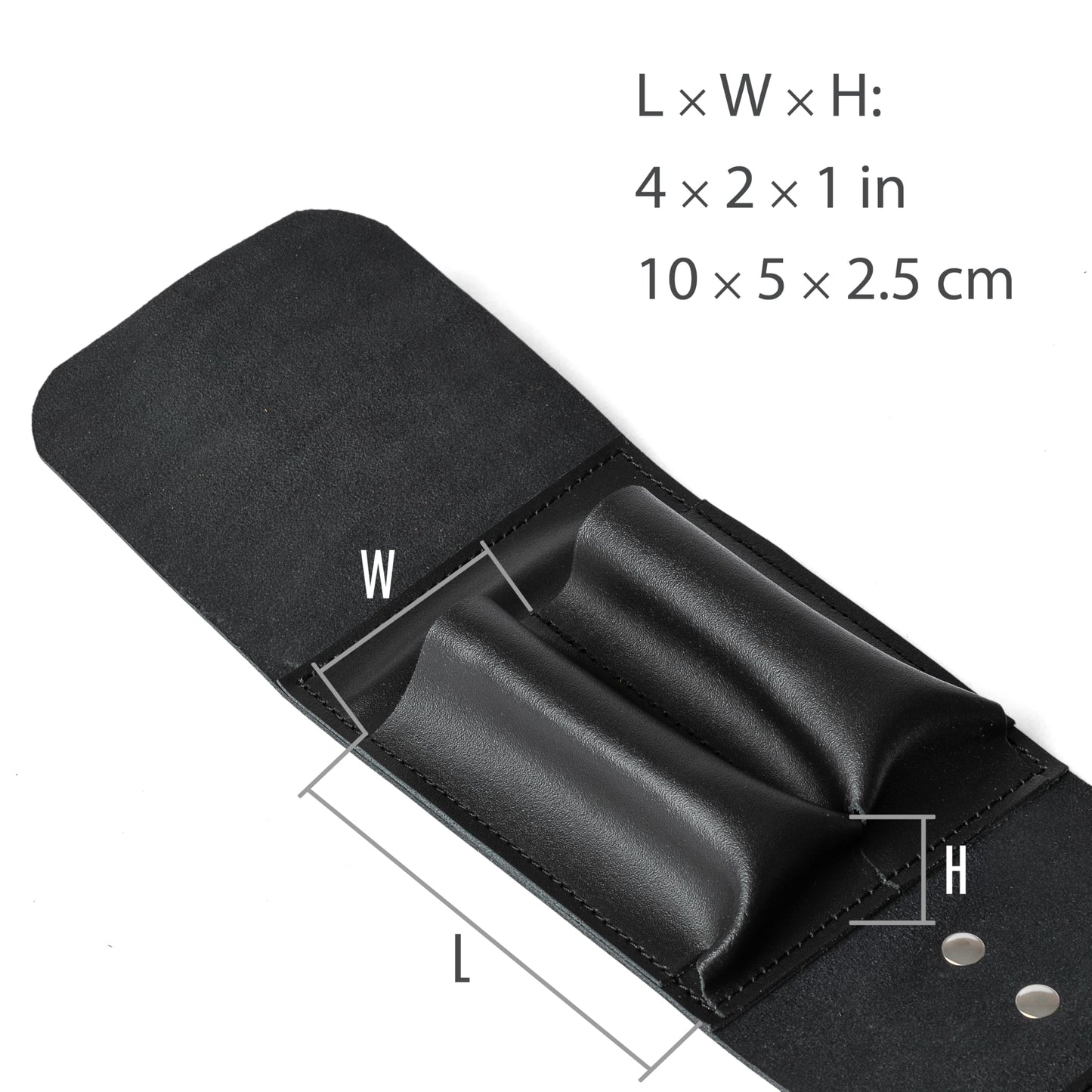 Leather Folding Knife Display Case Organizer for 4 Pocket Knives Case, Folding Knives Storage Holder, Knives Collection Pouch Bag VB4BL
