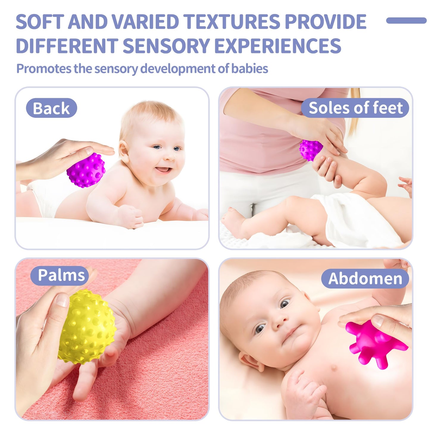 Montessori Toys Bundle – Sensory Balls for Toddlers & Silicone Blocks 24PCS, Multiple Textures Hand Catching Baby Balls, Baby Rattle 3-6 Months, Stacking Soft Blocks for Babies 1-3, Educational Play