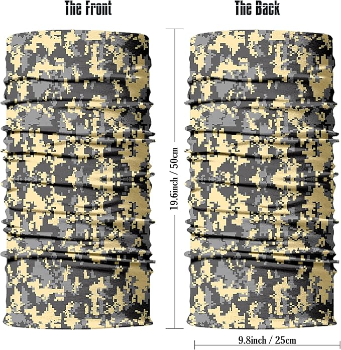 Obacle Neck Gaiter Face Mask Bandana for Dust Wind Sun Protection for Men Women