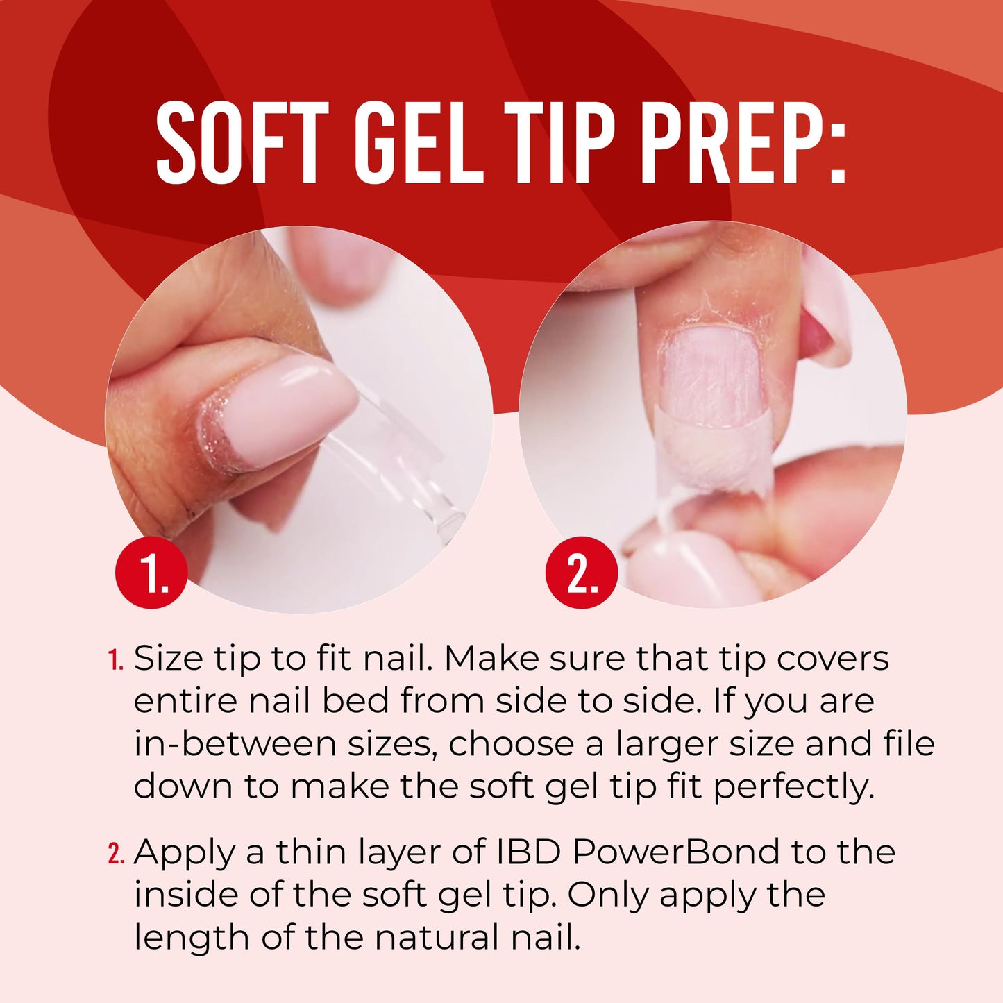 IBD Clear Soft Gel Nail Tips - Medium Coffin Shape, Pre-Etched Fake Nail Extensions for Durable and Easy Application, Acrylic Press On Nails, 504 Tips, 1-Pack