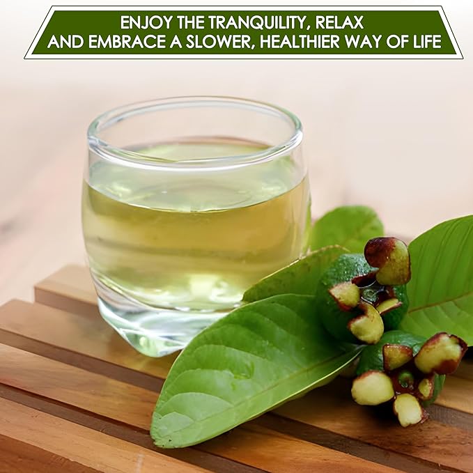 Nhat Anh Farm - Guava Leaf Tea Bags, 100 Teabags - Guava Dried Leaf Tea Bags 100% Natural And Pure , No Chemicals - Additives- Caffeine Free. Herbal Tea for Digestion, Good For Your Health. (Té De Hojas De Guayaba)