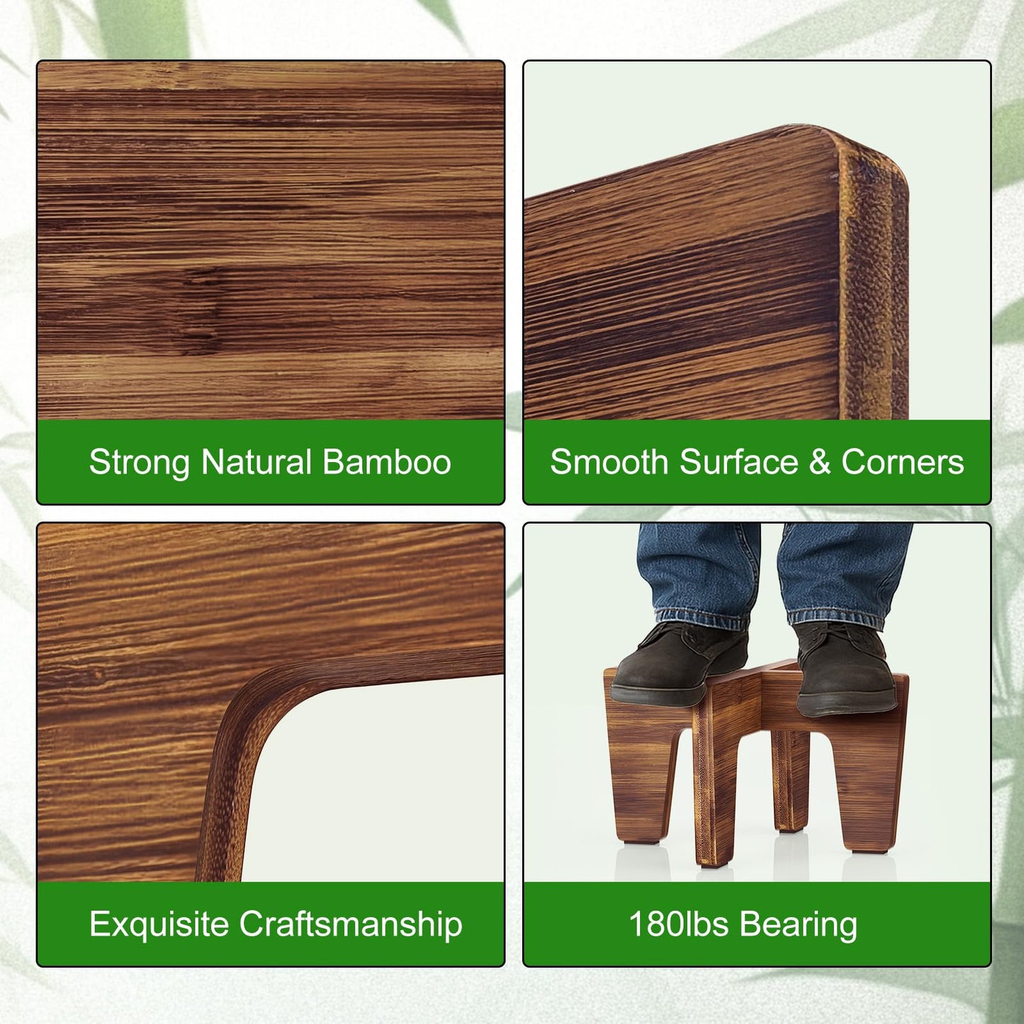 HAWHUV Plant Stand Indoor Outdoor, Plant Holder Sturdy Single Flower Pot Stand Planter Stand Stool Display Decorative for Desktop Counter Room (Natural 2 pack)