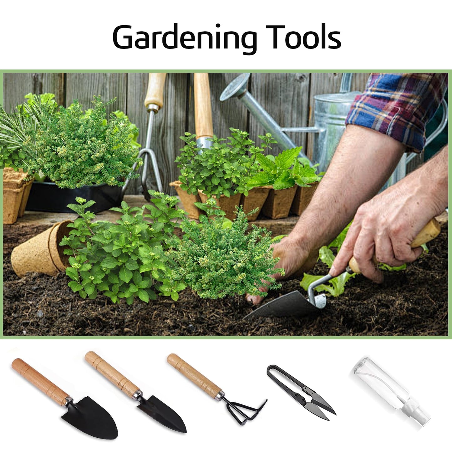 Indoor Herb Garden Starter Kit, Including A Complete Gardening Tools for Women Parents Gift