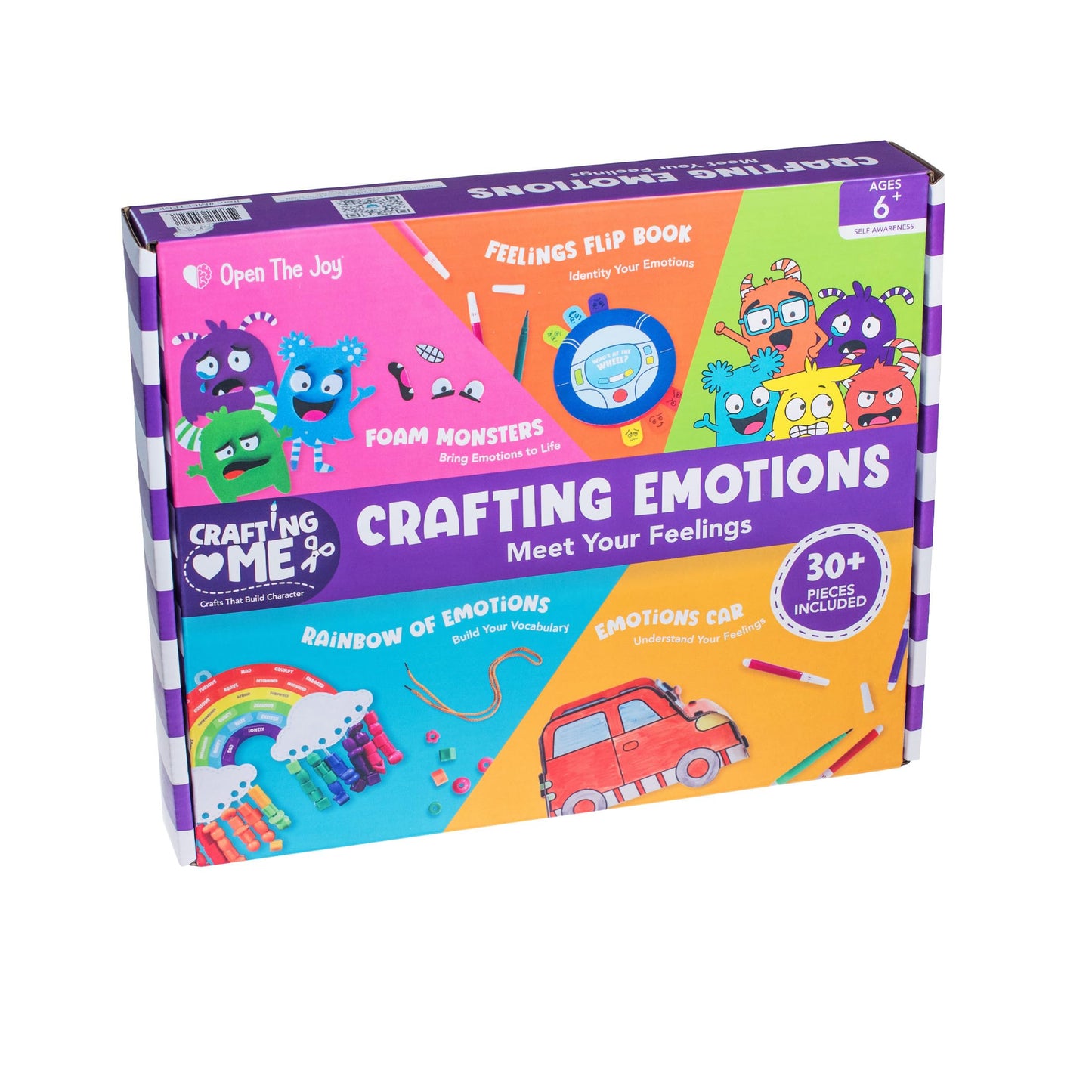 Open The Joy Crafting Your Emotions – DIY Emotional Awareness & Mindfulness Craft Kit for Kids – Creative Arts & Sensory Play for Emotional Regulation & Self-Expression – Ages 4 and Up