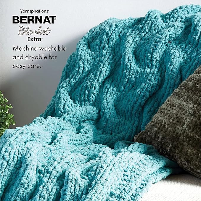 Bernat Blanket Extra Seaside Brights Yarn - 2 Pack of 300g/10.5oz - Polyester - 7 Jumbo - 97 Yards - Knitting/Crochet
