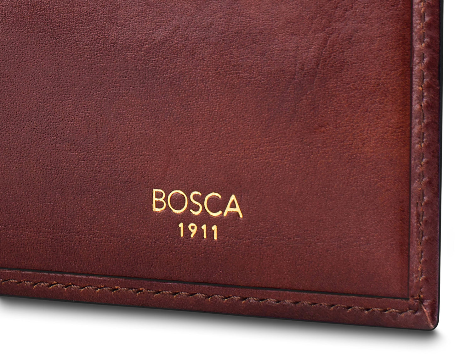 Bosca Old Leather Passport Holder For Men & Women - RFID Blocking, Travel Passport Wallet With Classic Finish, Gift Packaging Included Dark Brown