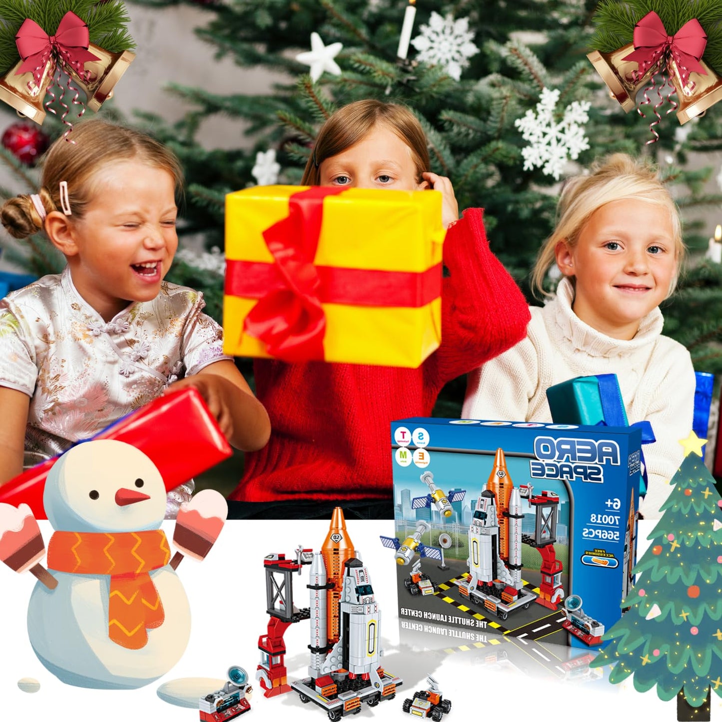 Tecnobicho Space Rocket Stem Project Toy for Boy Age 7 8 9 10 11 12 13 Building Block for Kid Age 8-12 Science Kits for Kids Age 8-14 Christmas Birthday Gift for Boys Girls 7-13