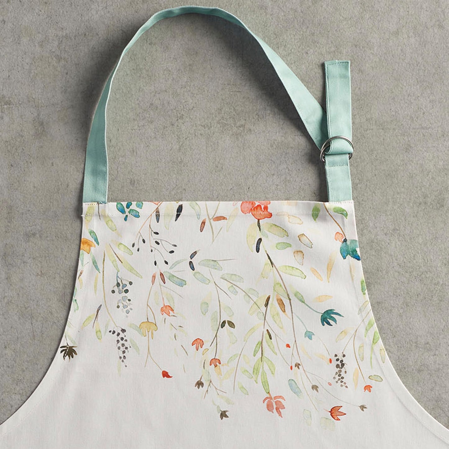 Maison d' Hermine Apron for women with Pocket 100% Cotton 27.50"x31.50" 1 Piece Adjustable Neck Strap & long ties Apron Men, Chef, Wedding, Cooking, Gardening, Server Spring/Summer (Colmar)