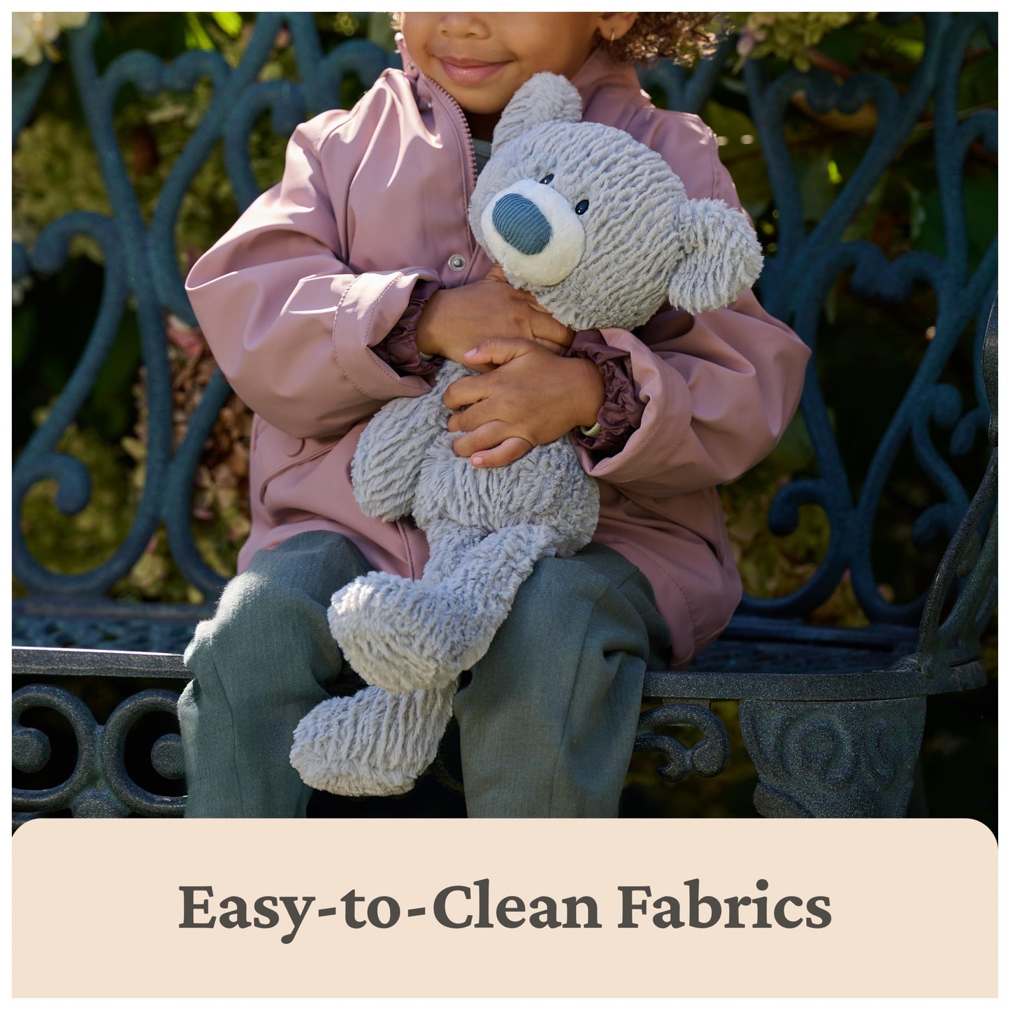 GUND Toothpick Wavy Bear, Teddy Bear Stuffed Animal for Ages 0 and Up, Gray, 15”