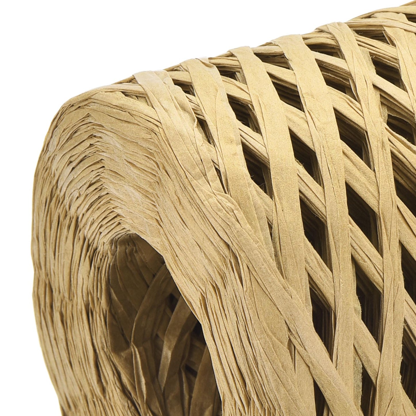 uxcell Raffia Paper Craft Ribbon, 1/4 Inch 218 Yards Raffia Twine String Packing Paper Twine for Christmas Wrapping DIY Craft, Light Brown