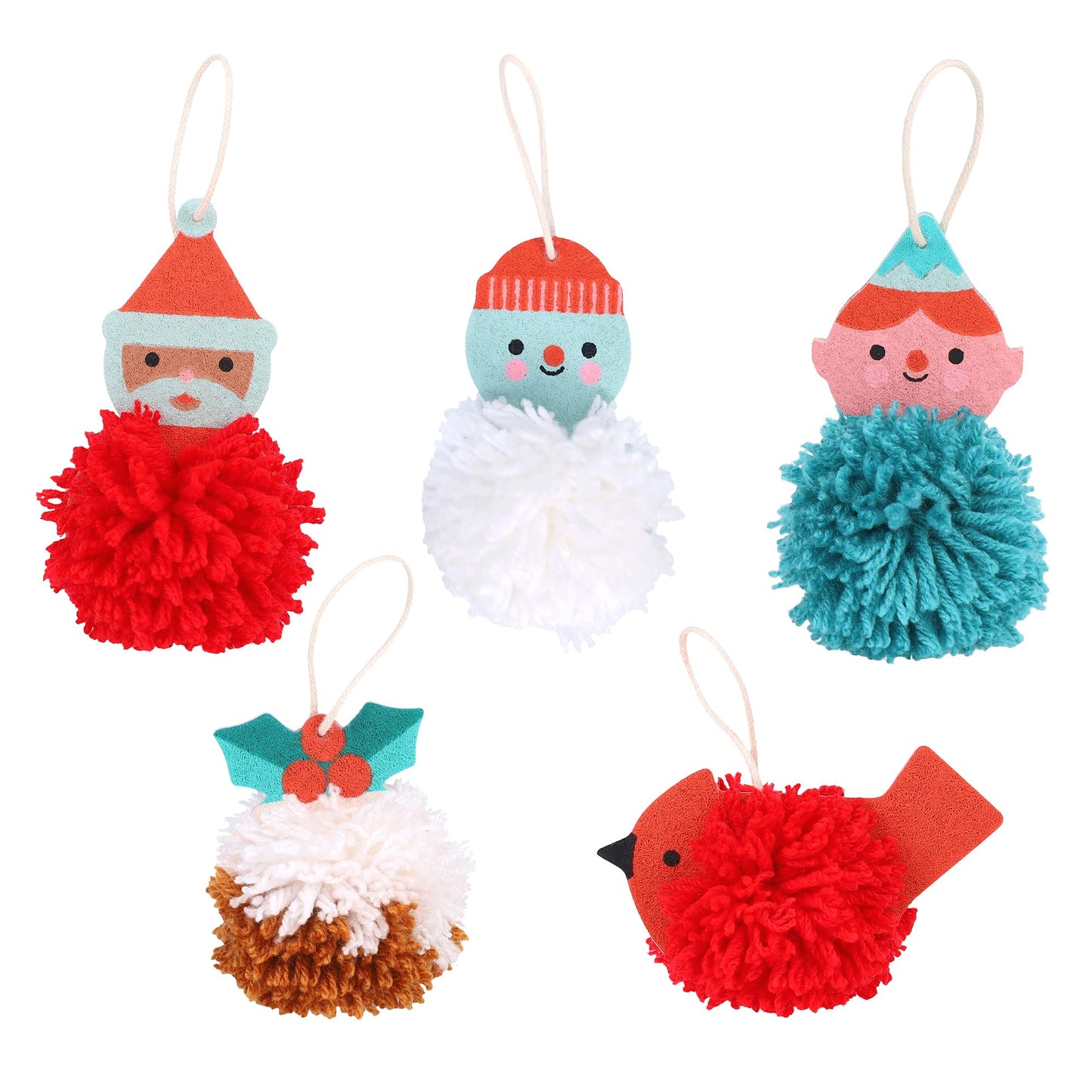 Petit Collage: 12 Crafts of Christmas Advent Calendar - Eco-Friendly Advent Craft Kit for Kids 6+ – Includes Felt Shapes, Pom‑Pom Maker, Yarn & Needle – Reusable Drawer Calendar with Daily Projects