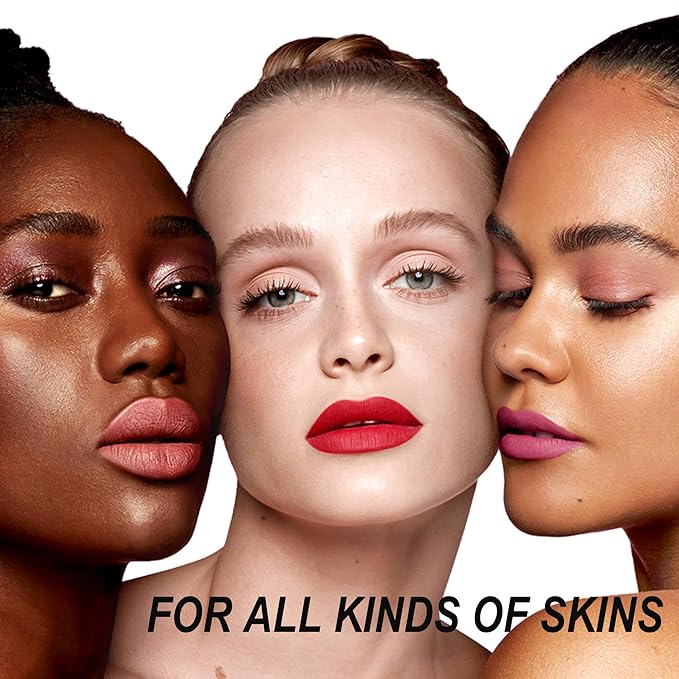 Red Lipstick Long Lasting, Matte Liquid Lipsticks for Women Non Transfer Smudgeproof Smooth and Easy to Appy Cruelty Free Lip Color, M52 Fudge Red