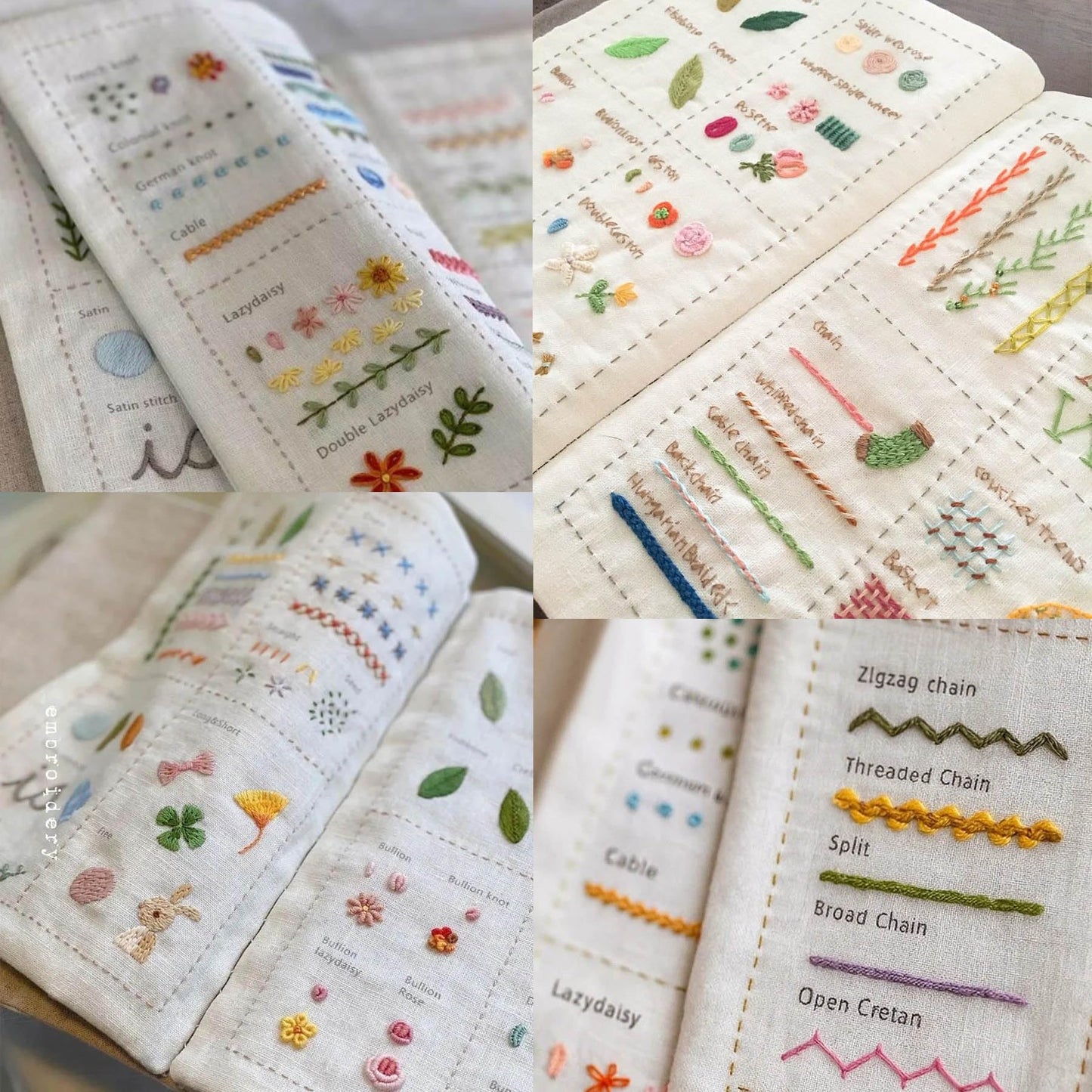 Embroidery Kit Stitch Book Large Size Cross Stitch Kits Embroidery Supplies for Adults Beginner