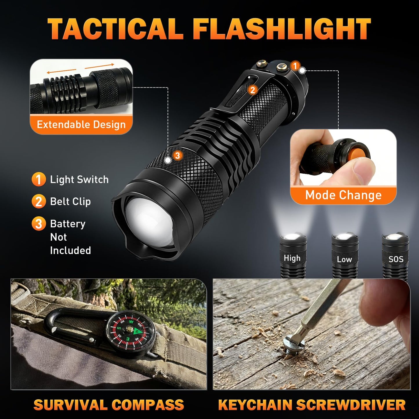 Survival Gear Kit for Men: 27-in-1 Complete Tools & Camping Accessories for Hiking, Fishing, Emergency | The for Husband, Dad, Boyfriend