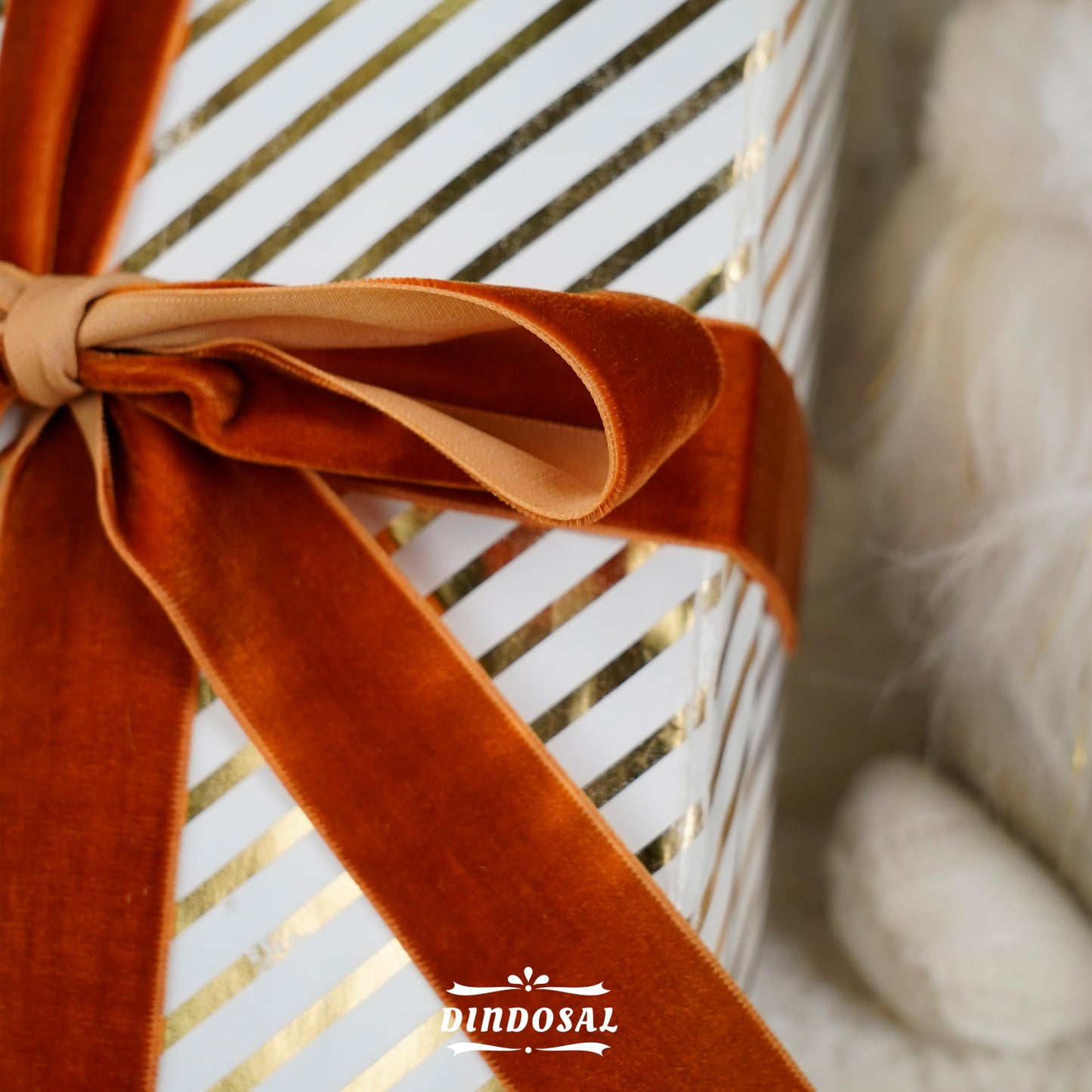 DINDOSAL Terracotta Velvet Ribbon 1 Inch x 10 Yards, Single Face Velvet Ribbon Roll for Gift Wrapping, Wedding Decor, Fall Decorations, Hair Bows, Wreaths, Bouquets, Sewing, Crafts & DIY