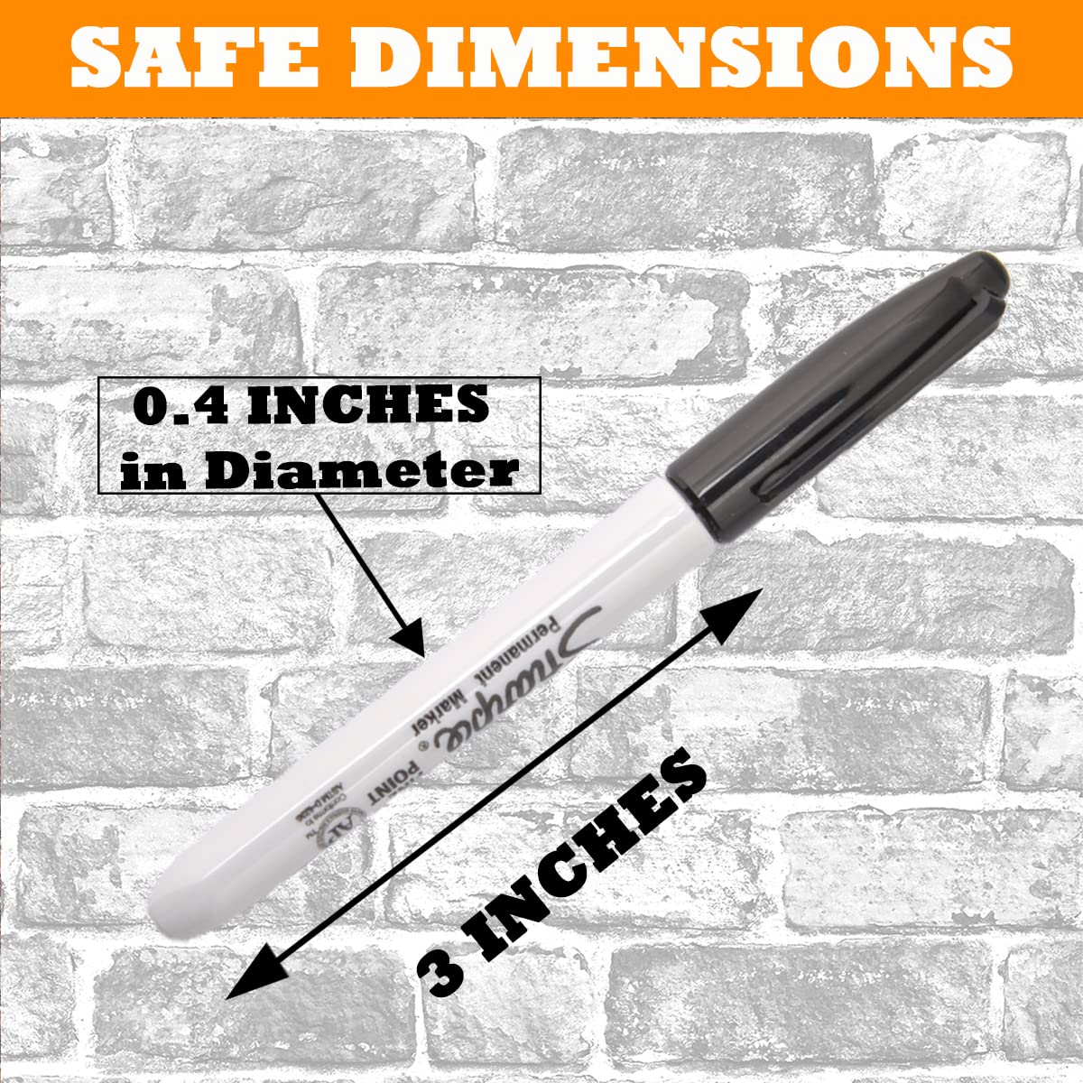 Fake Pen Diversion Safe Marker (4 Pack) - Realistic Pen Diversion Safe - Hidden Secret Compartment Decoy Permanent Marker - Hide And Store Money Waterproof Storage Cash Holder Container Lock