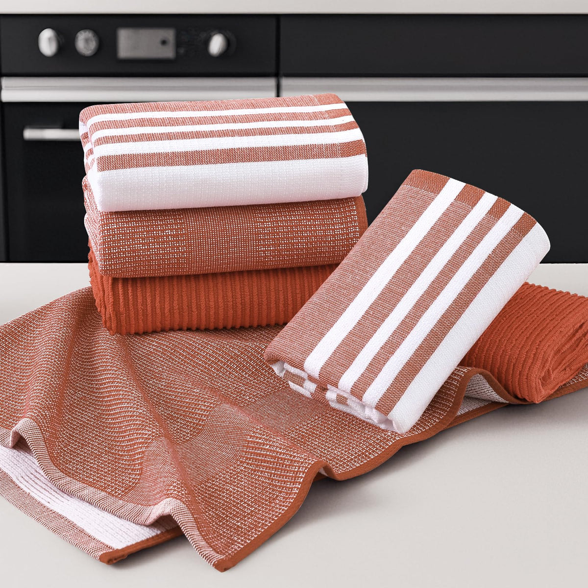Cotton 380 GSM Premium Kitchen Towels (3 Count)