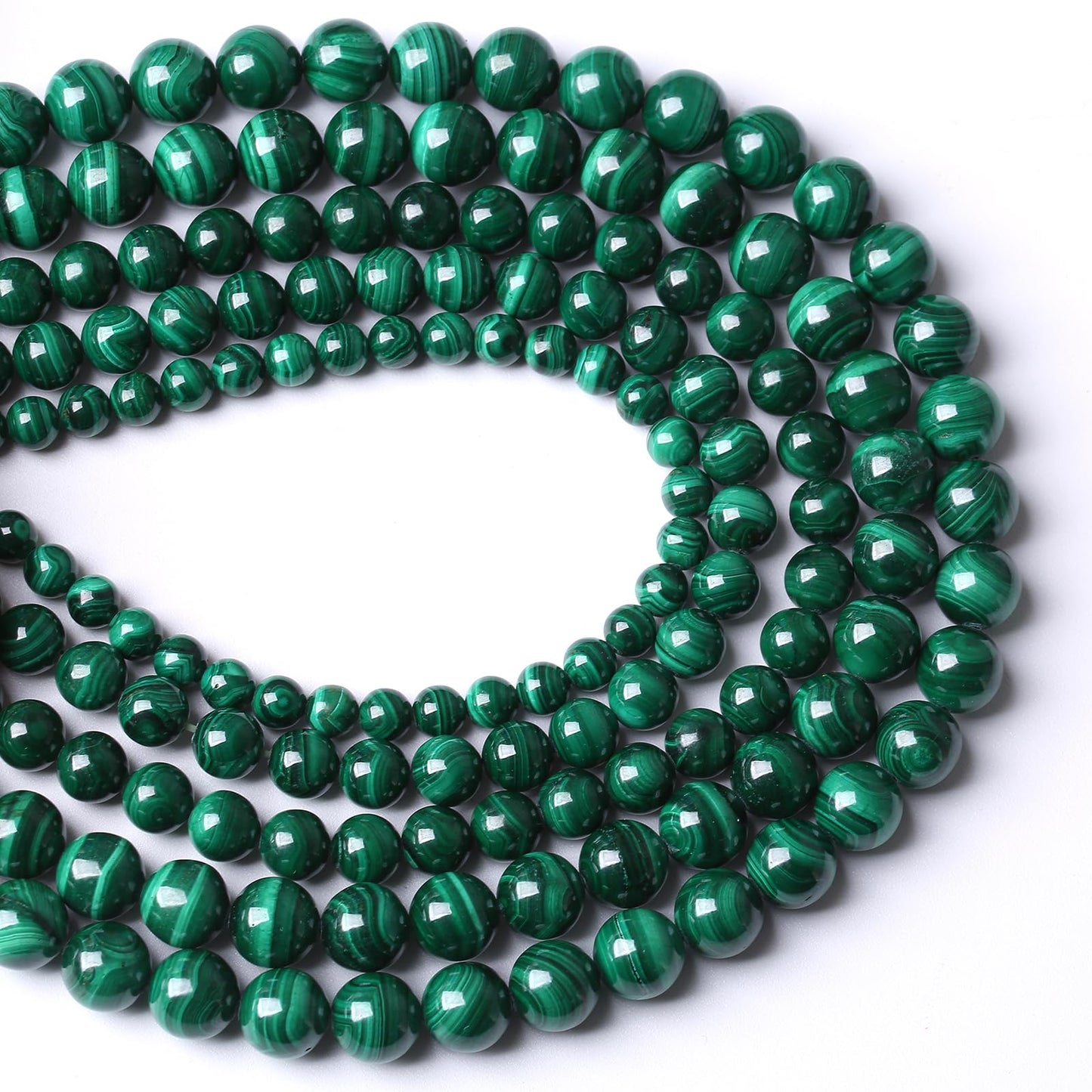 31pcs 6mm Natural Green Malachite Beads AAA Gemstone Round Loose Beads for Jewelry Making DIY Bracelets Necklaces Crystal Energy Healing Stone Beads 7.5" (Natural Malachite, 6mm)