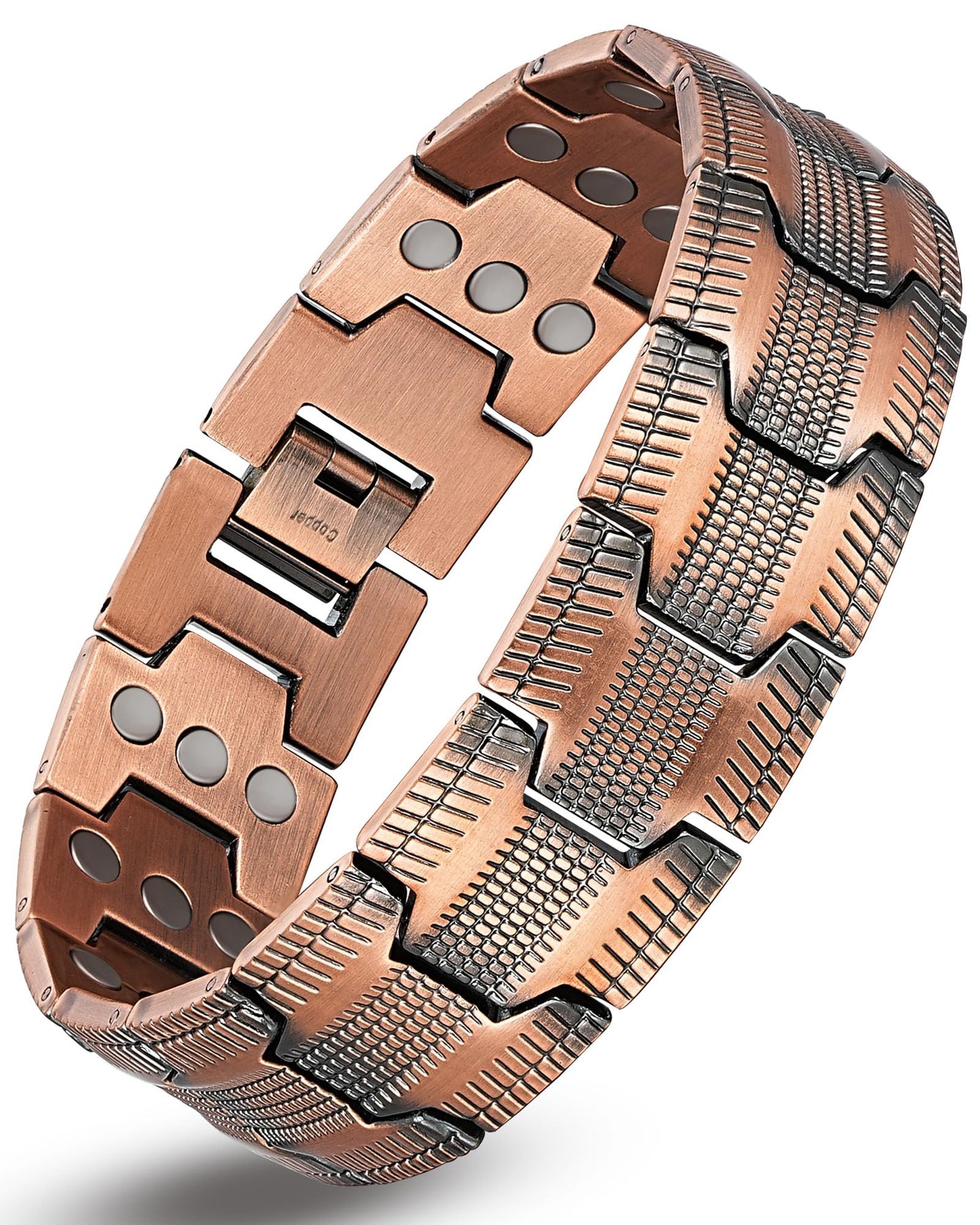 Krilicy 99% pure copper bracelet with ultra strength magnet, magnetic therapy bracelet