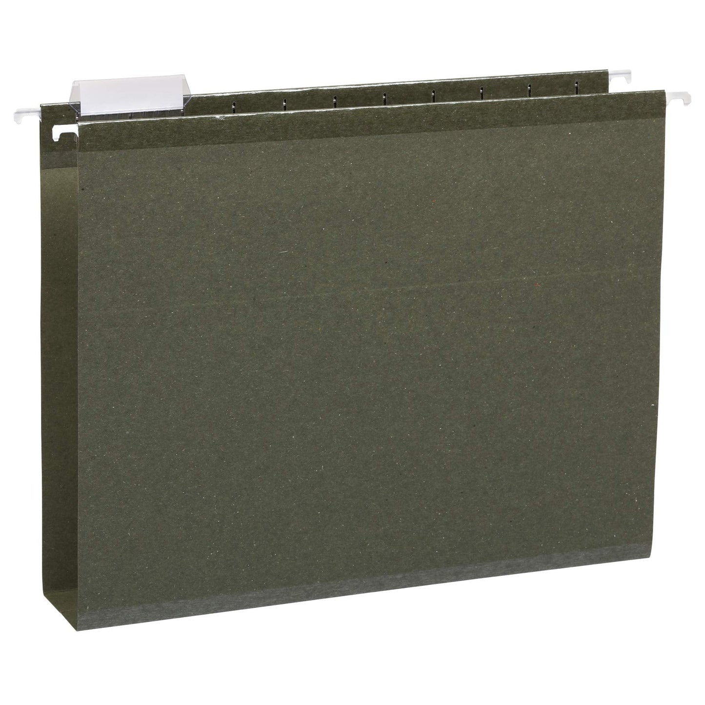 Amazon Basics Hanging File Folders, Letter Size, Standard Green, 1/5-Cut Adjustable Tabs, Reinforced Extra Capacity for Bulky Files, 25 Per Box