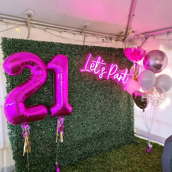 Rosy Purple 9 Balloon, Number Balloons 40 Inch, 9th Giant Birthday Decorations for Girls, 19th 29th Party Decorations Supplies, Number 9 Balloon