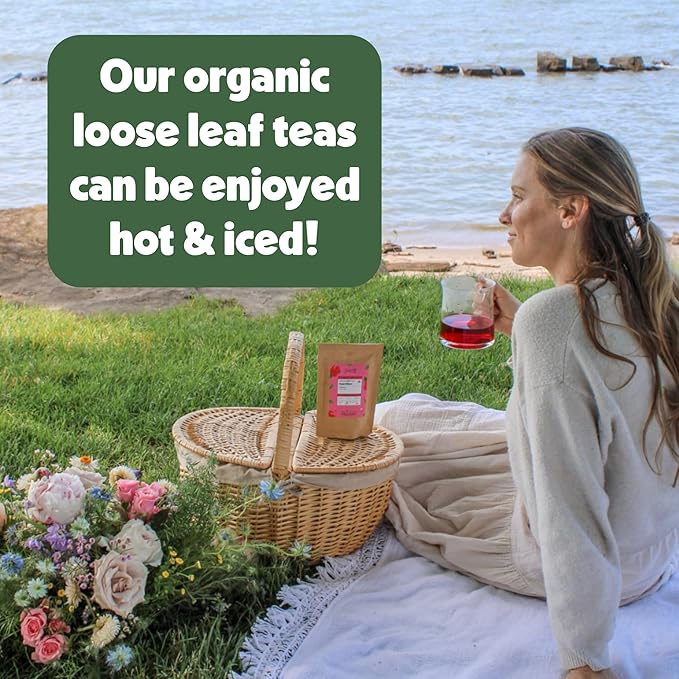 Heavenly Tea Leaves Organic Earl Grey, Loose Leaf Black Tea, 4 Oz. (Approx. 50 Cups) - Strong, Full Bodied, Brisk, Great For Hot Or Iced Tea, Naturally Caffeinated, Premium Quality