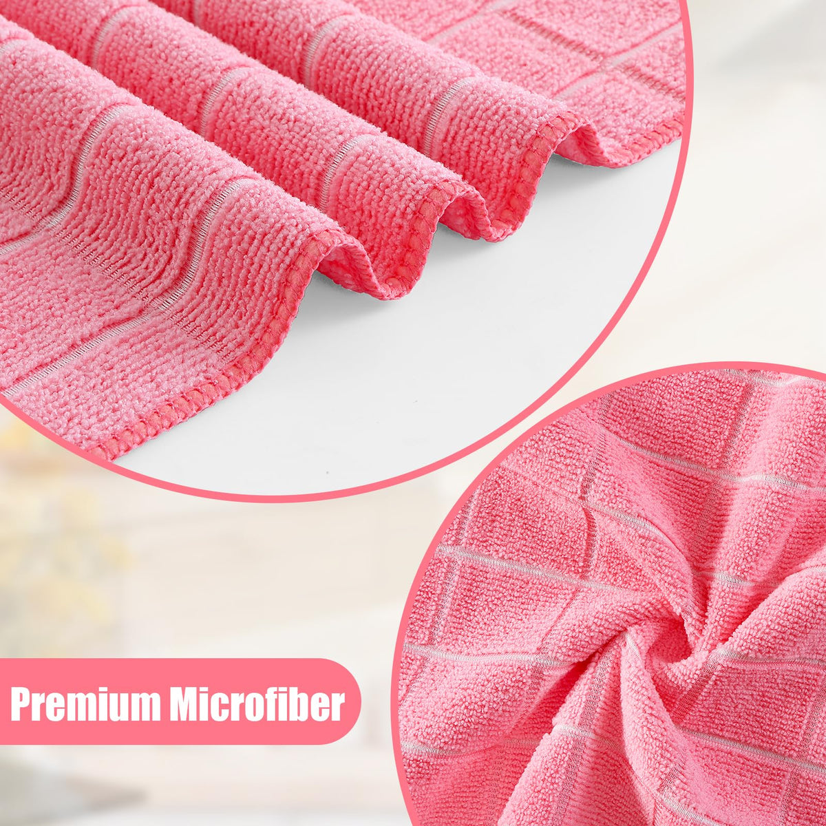 Microfiber Kitchen Towels and Dishcloths Sets (20 Count)