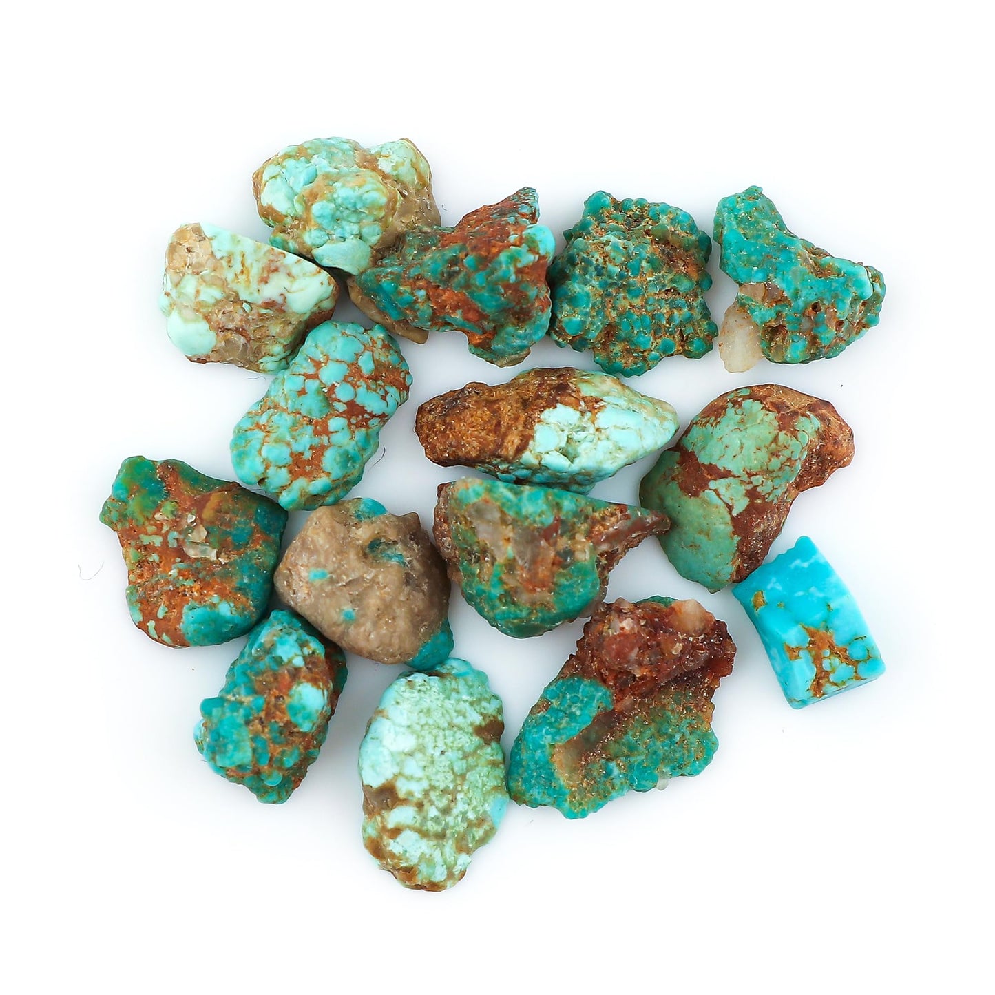 CRYSTALINES 30cts, Genuine Raw Tibetan Turquoise Gemstone, Wholesale Tiny Rough Stones, Bulk Loose Supplies for Jewelry Making, December Birthstone, Wire Wrapping, Gem Collection, 14-17pcs