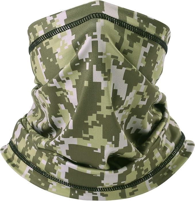 UV Protection Cooling Neck Gaiter Face Mask Scarf for Men - Windproof Neck Cover Bandana Neck Warmer Mask