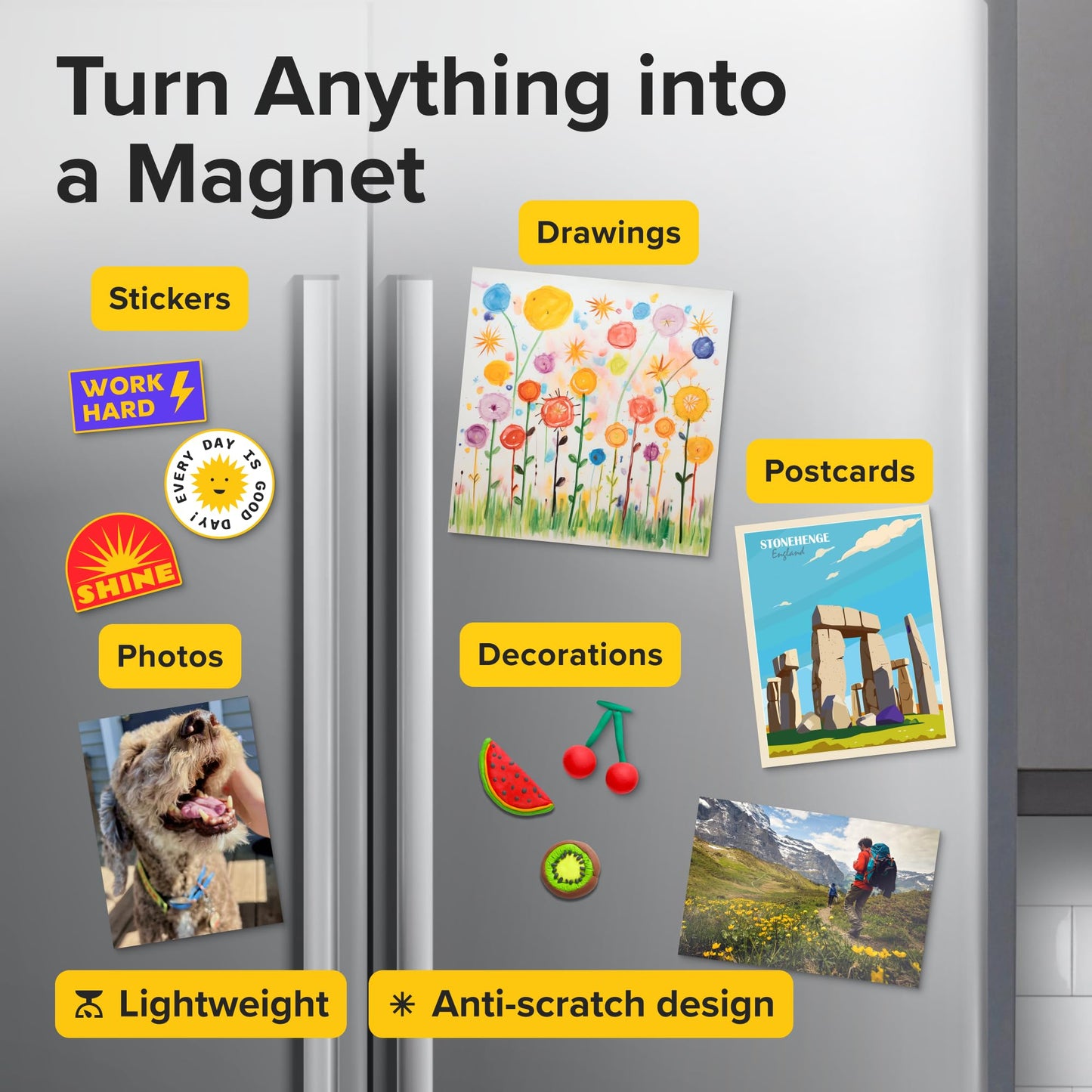 Strong Self-Stick Adhesive Magnetic Sheets 10 Pcs (8x10/20x25cm) – Magnetic Paper for Photo, Magnet Stickers, Labels, Science Education Magnets, Teacher Must Have, Whiteboards, Office