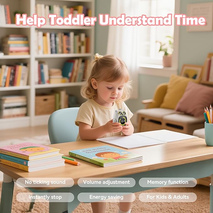 Visual Timer for Kids 99-Minute - Digital Silent Countdown Visual Timer for Classroom, Kitchen, Work, ADHD & Time Management | Back to School Gift