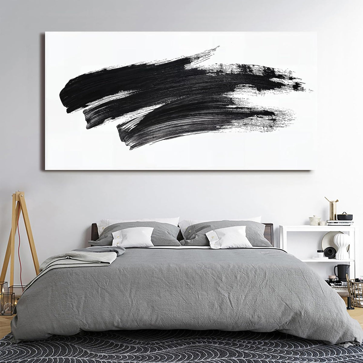 Canvas Wall Art Decor Large Black and White Wall Art Wall Pictures for Living Room Abstract Canvas Art Wall Decor Oversized Abstract Wall Art Prints Artwork for Walls Bedroom Home Wall Art Decor 29" X 58"