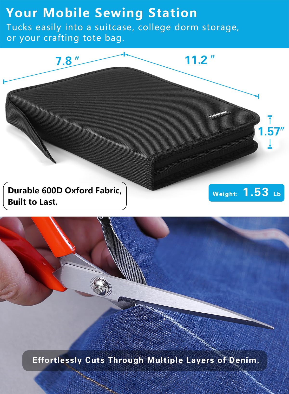 Large Sewing Kit for Adults: YUANHANG Newly Upgraded 251 Pcs Premium Sewing Supplies Set - Complete Sew Kit of Needle and Thread for Beginners - Travel Emergency - Basic Home Hand Sewing Repair Kits
