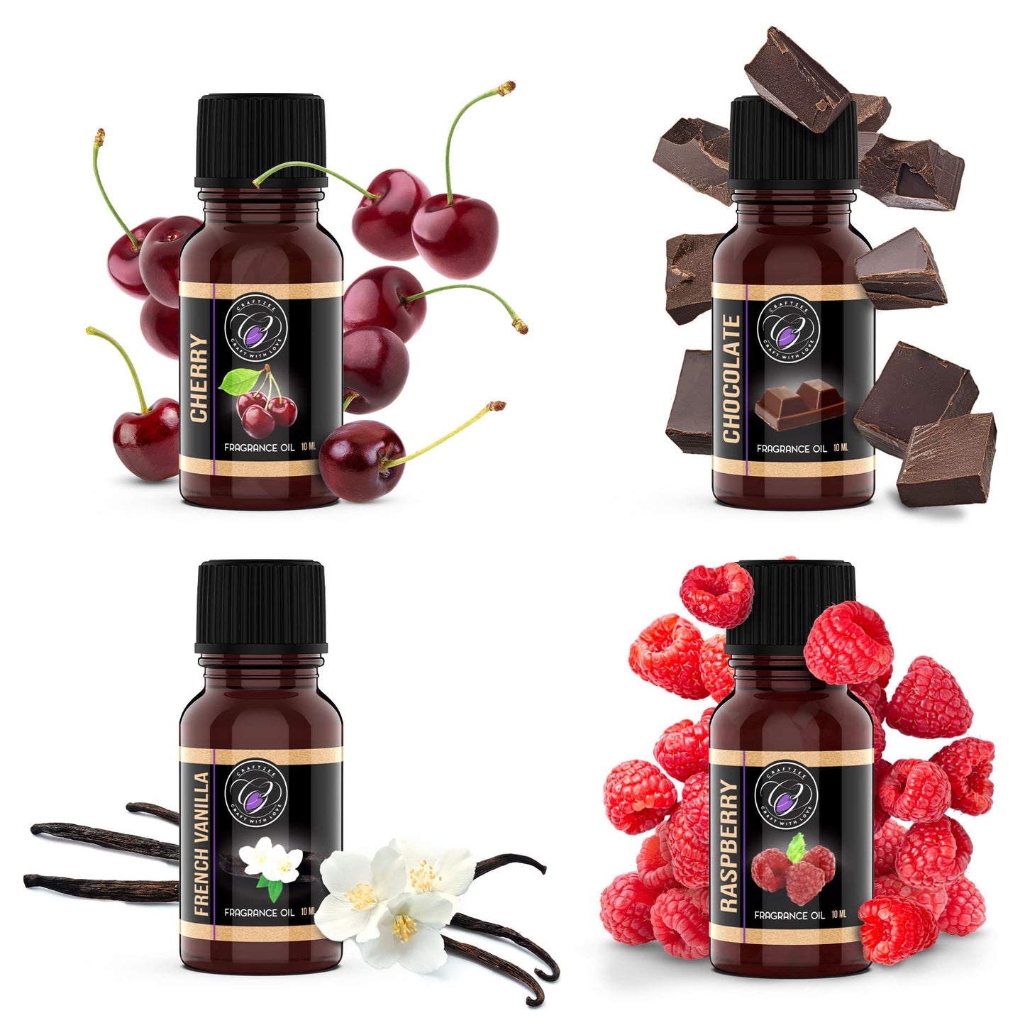 CraftZee 𝗣𝗥𝗘𝗠𝗜𝗨𝗠 Lip Balm Making Kit. DIY Lip Gloss Pack, Natural Beeswax, Shea Butter, Sweet Almond Oil, Essential Oils, Tools, Instruction Manual, Adult Craft Kit