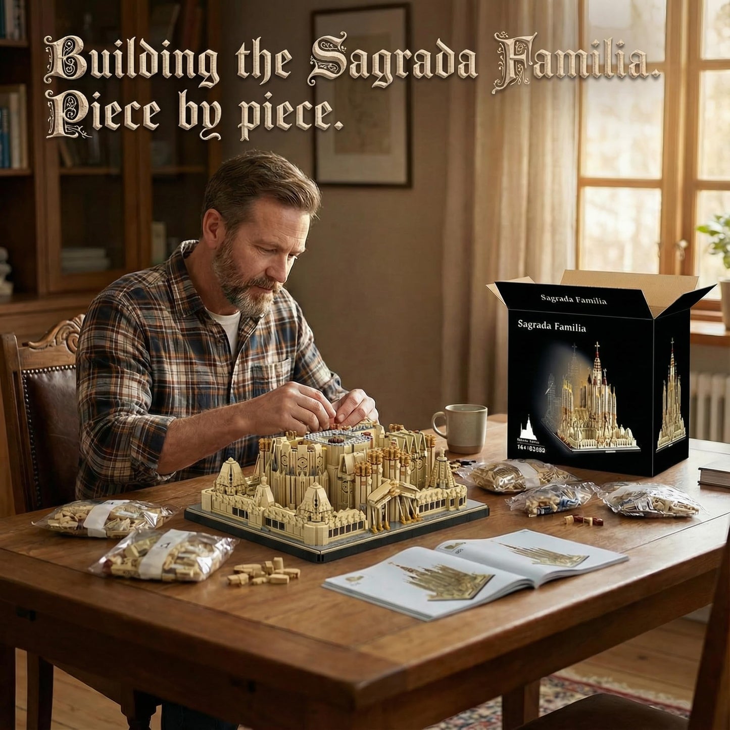 BBTiloBrix Sagrada Família Church Architectural Building Block Set, 10328 Pieces Collectible Cathedral Model, Spain Landmark Construction Kit for Adults,Home Decor Gift for Architecture Enthusiasts