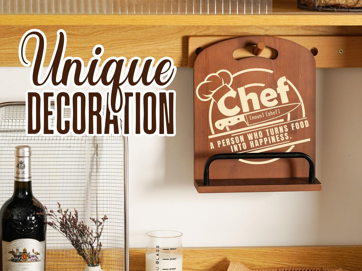 InnoBeta Chef Gifts for Cooking Lovers, Cookbook Stand for Kitchen Counter, Perfect Gifts for Chefs on Birthday, Adjustable Tablet Recipe Book Holder, Unique Kitchen & Culinary Decor