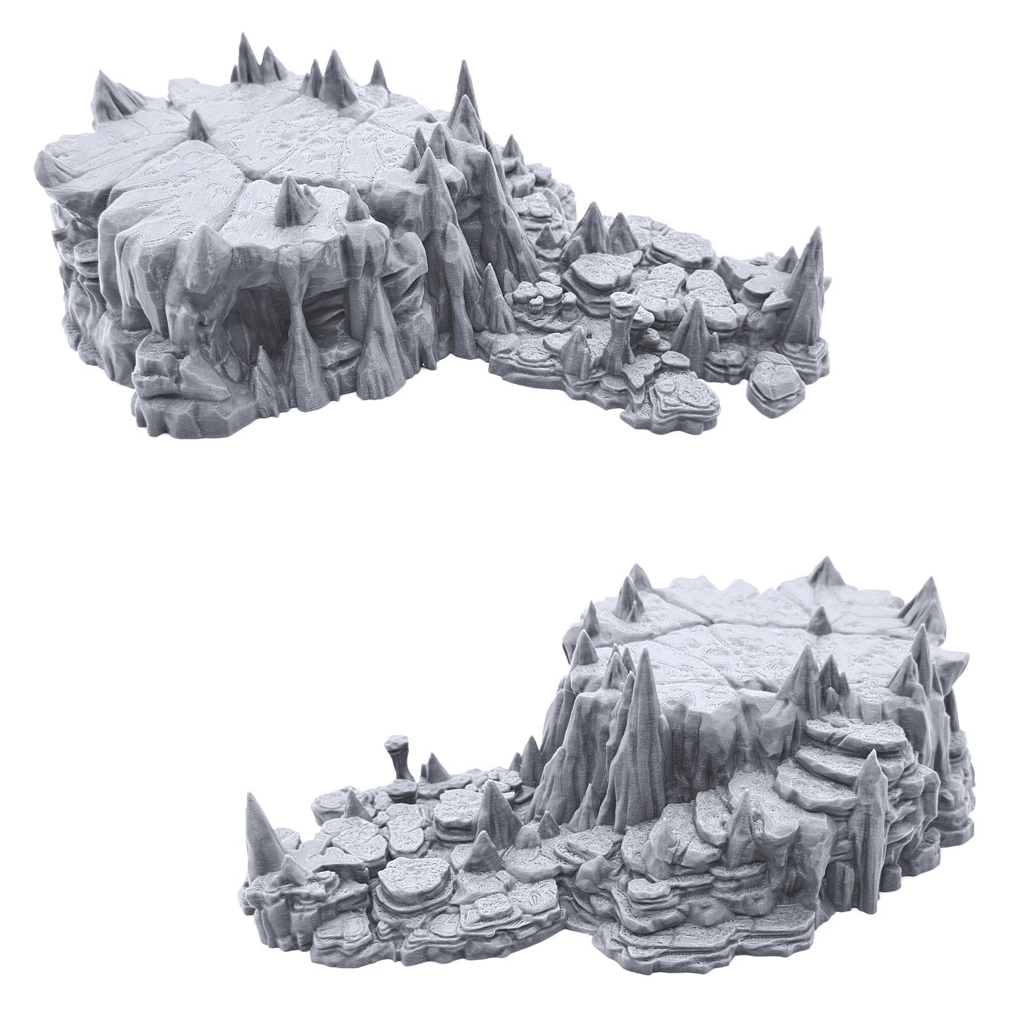 EnderToys Raised Caverns - DND Terrain Scenery for Tabletop 28mm Miniatures Wargame