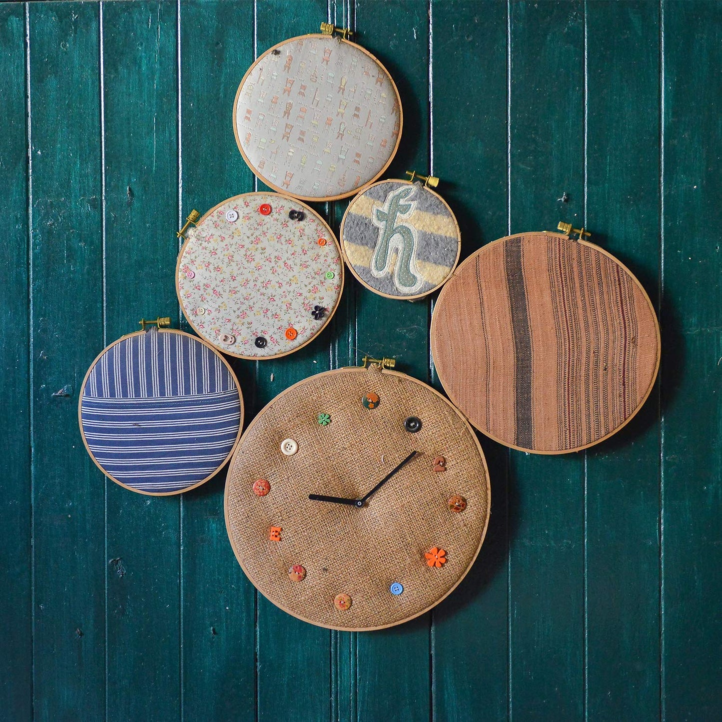 Sherbo 3 Pieces Beech Wood Embroidery Hoops Set By 7 Inch to 9 Inch Circle Hoop Ring Cross Stitch Cotton for Diy Embroidery Floss Starter of Sewing Art Kits Crafts (BeechHoop 7-9)