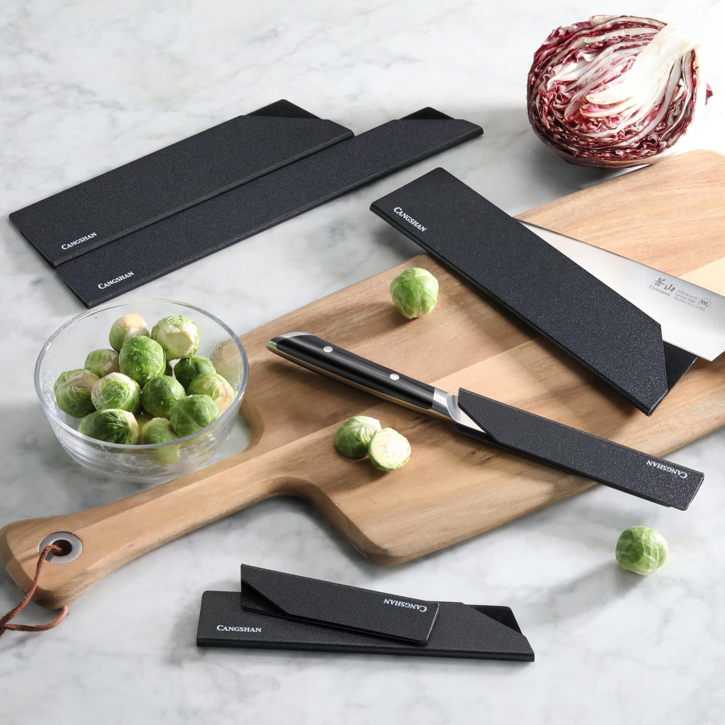 Cangshan 6-Piece Knife Edge Guard Set, 503633, Black
