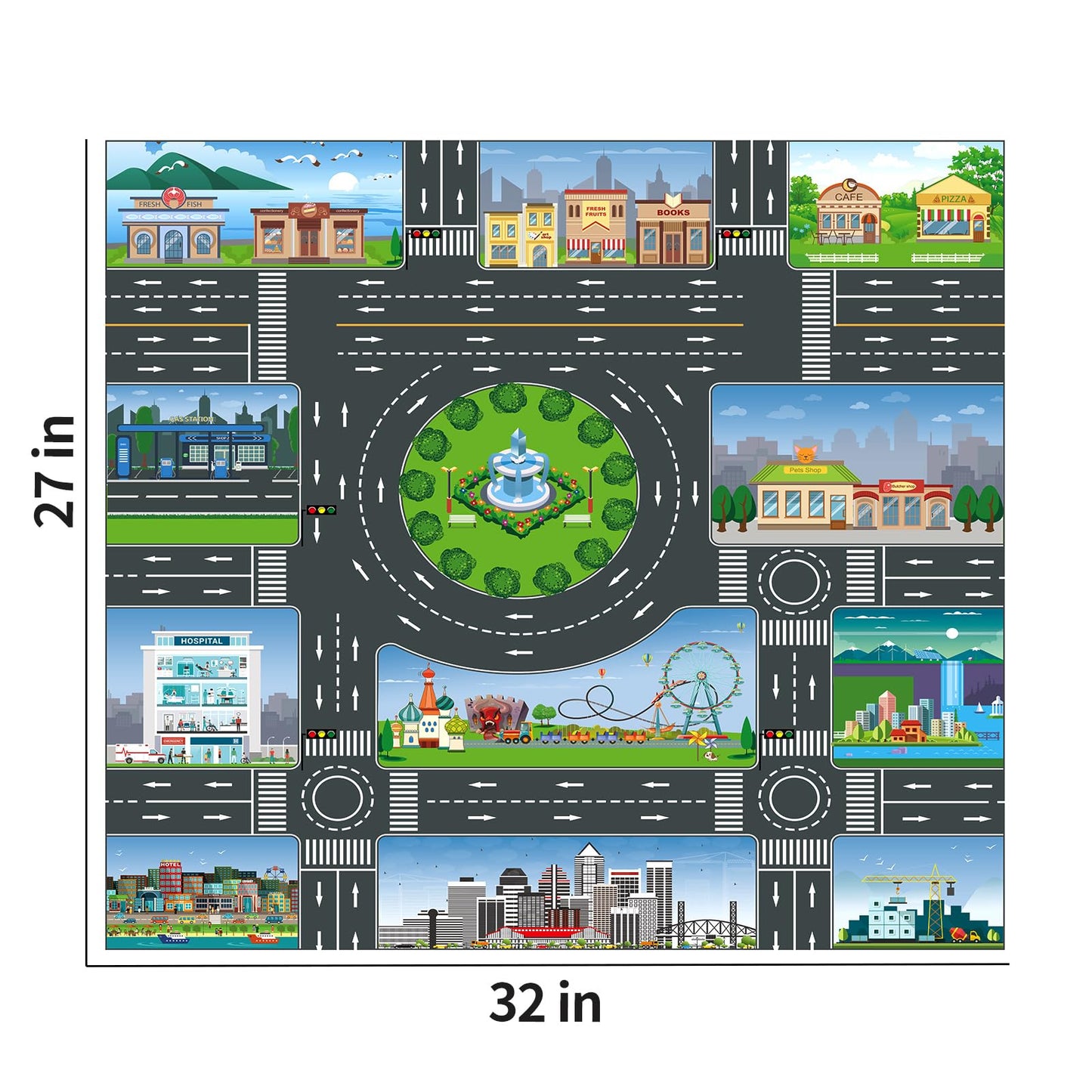 TEMI Toddler Toys for 3 4 5 6 Years Old Boys, Die-cast Construction Toys Car Carrier Vehicle Toy Set w/Play Mat, Kids Toys Truck Alloy Metal Car Toys Set for Age 3-9 Toddlers Kids Boys & Girls