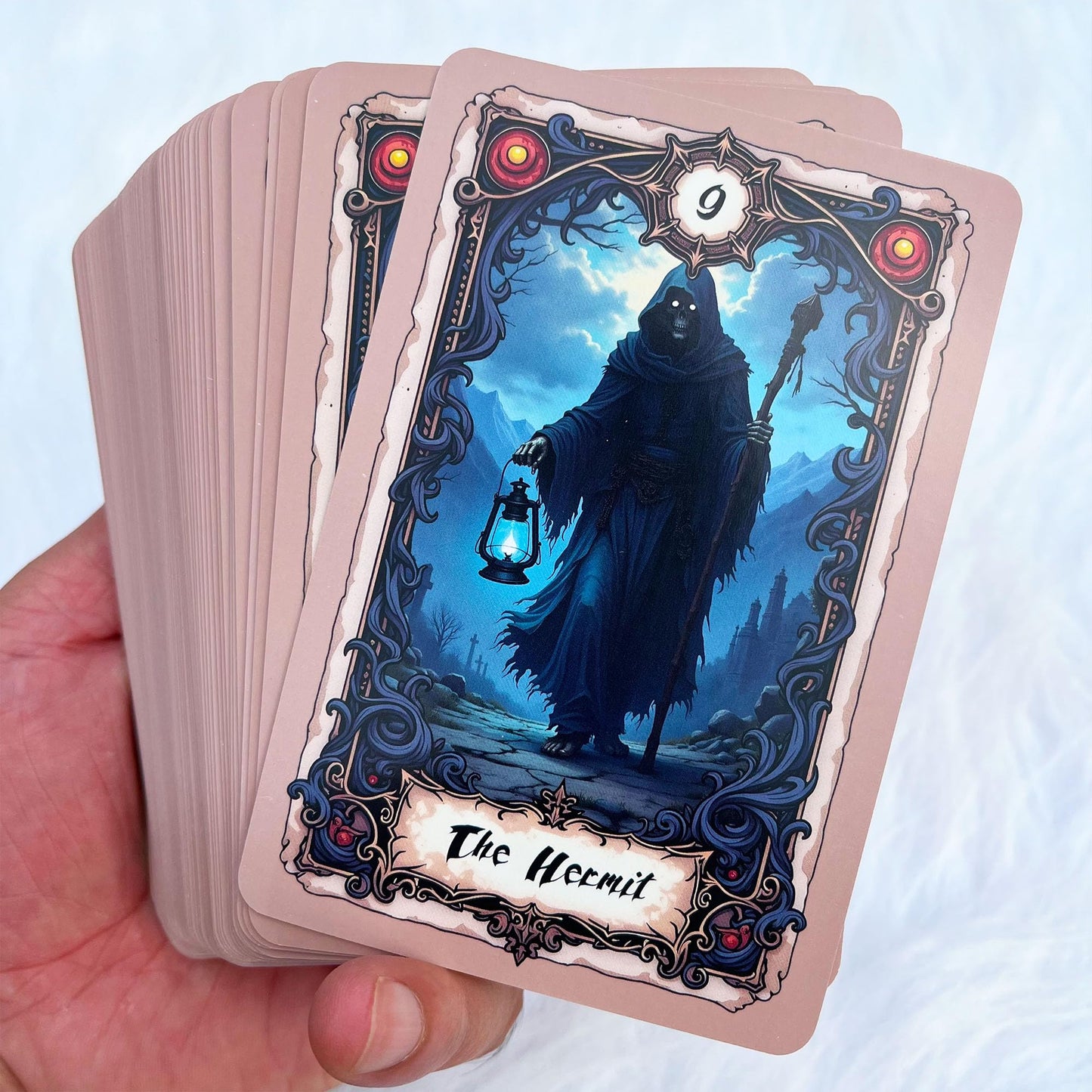 Unique Dark Gothic Tarot Deck, Tarot Cards for Beginners, Dark Fantasy Style Deck, Witch Divination Tool, Fortune Telling Tarot Learning Decks