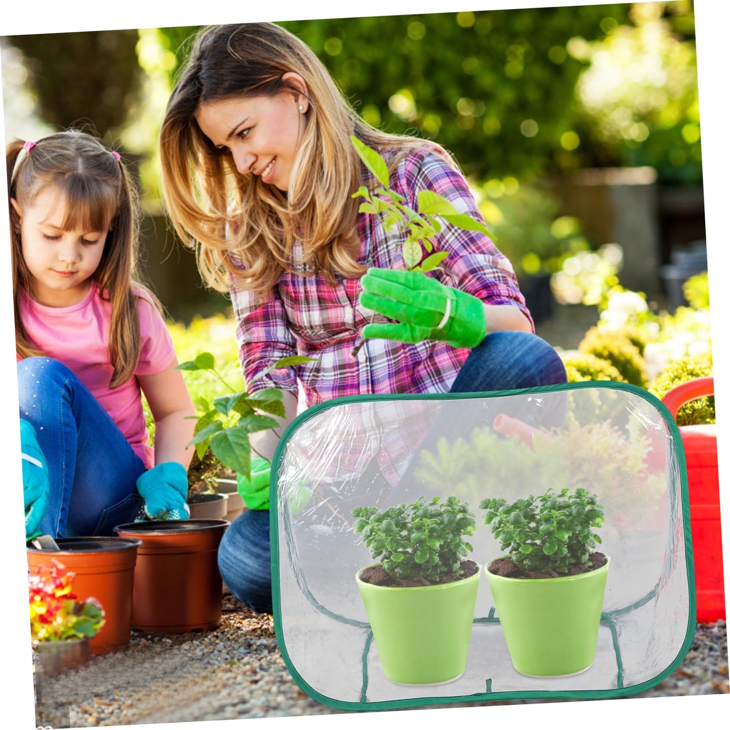 BAZEITFLOW Mini Garden Greenhouse Portable Foldable Plant Care Tent for and Small Plants Design for Spaces Weather-Resistant Growth Chamber for Use