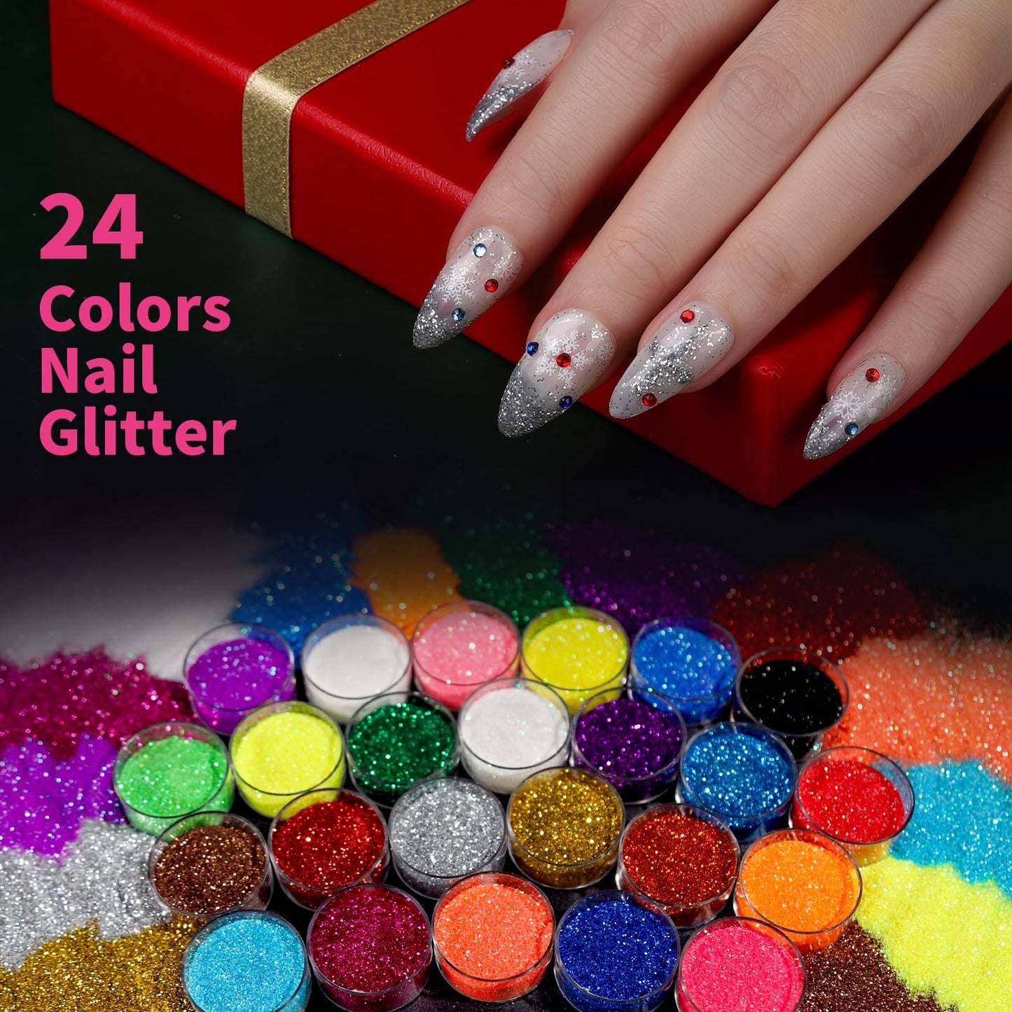 FANDAMEI Acrylic Nail Kit, Nail Art Kit, Nail Art Tools With Acrylic Nail Tips For Beginner, Nail Art Supplies For DIY , Nail Studio