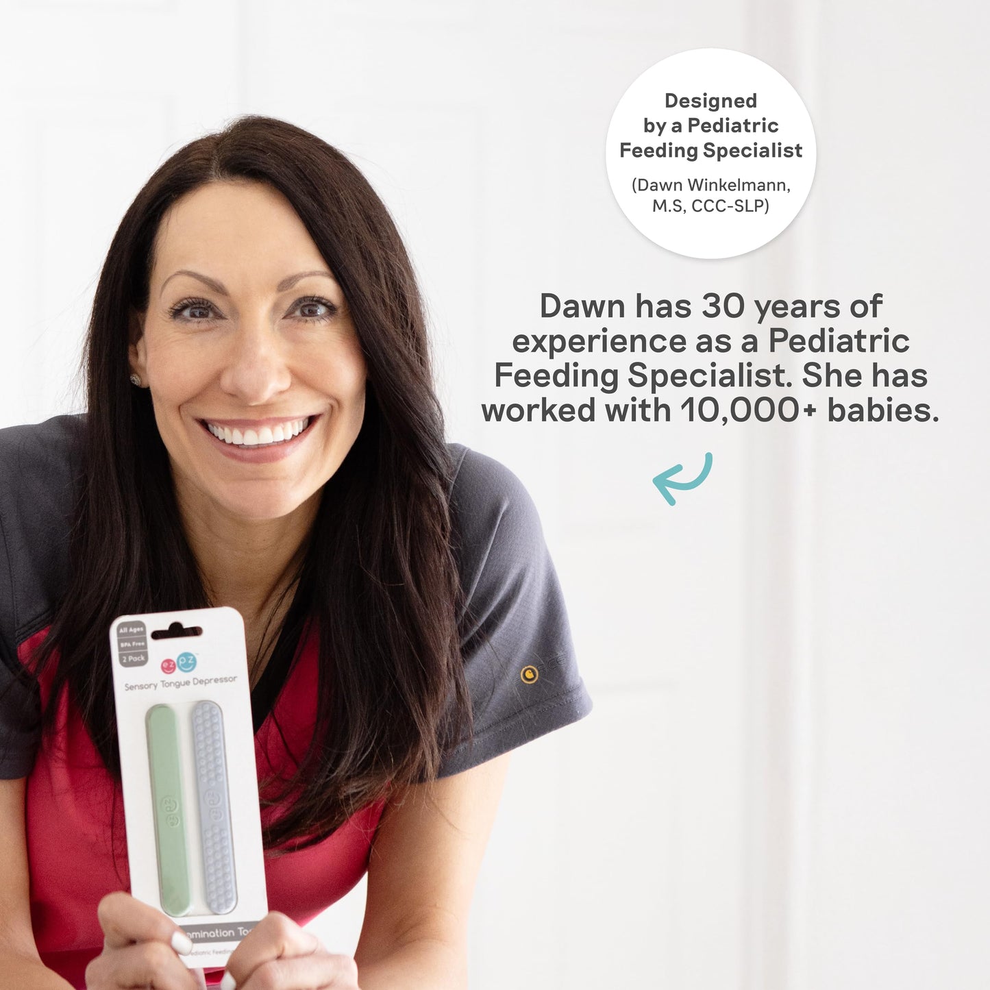 ezpz Tiny Pops (Pewter) - 4 Months+ - Popsicle Mold Set with Two Wands for Infants - Baby-Led Weaning + Teething Essentials