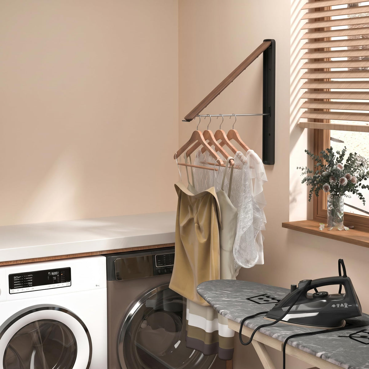 Clothes Drying Rack with Rod