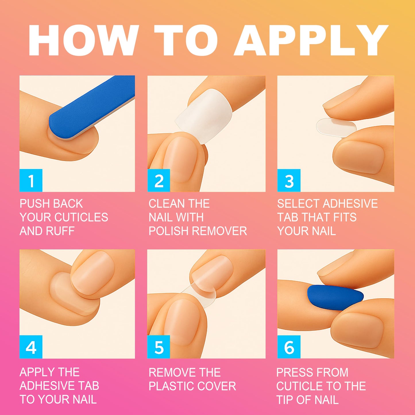 IntoVibes 10 Pieces Handmade Press On Nails Medium Almond, Metallic Blue Thickened False Nails, Reusable Fake Nails Almond, Reusable Acrylic Nails (M)