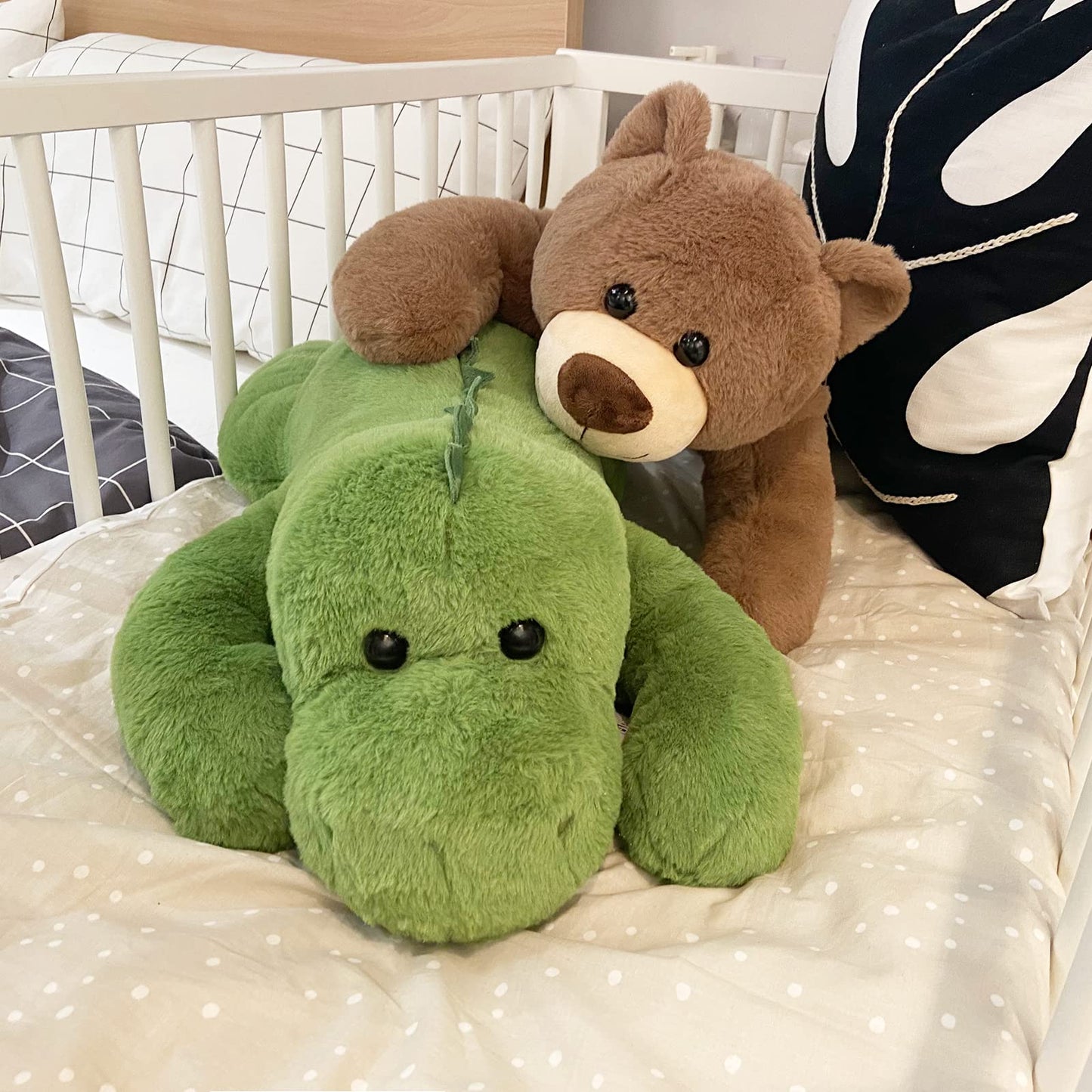 Fiosnow Weighted Stuffed Animals for Adults Brown Bear 3.5lbs 24" Weighted Plush Animals for Kids Throw Pillow Hugging Toys