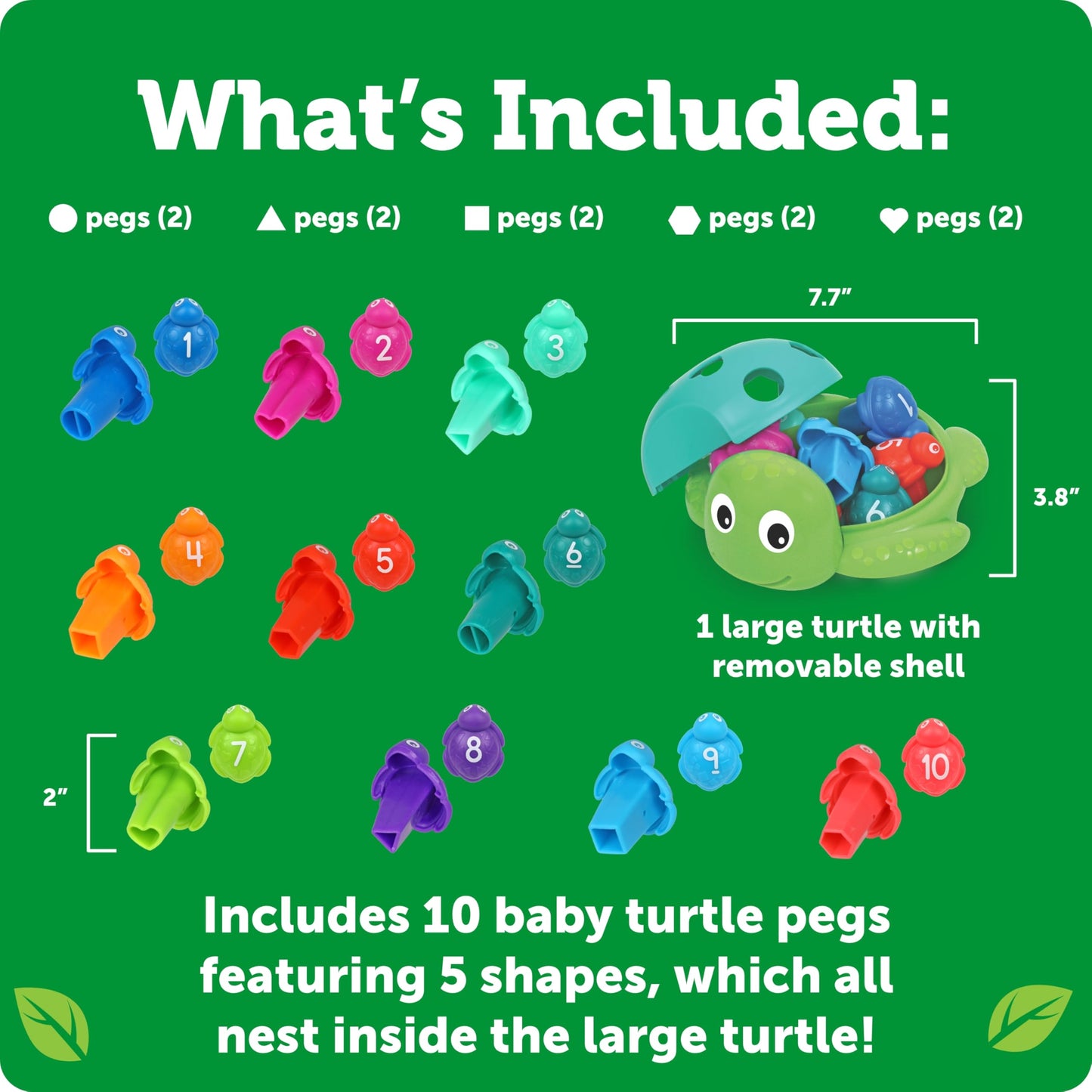 Learning Resources Seymour the Counting Shapes Sea Turtle, Toddler Learning Activities, Shape Sorter, Toddler Toy, Stacking Toys, Occupational Therapy, Fine Motor Games